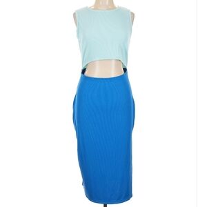 PrettyGarden Cutout Colorblock Dress